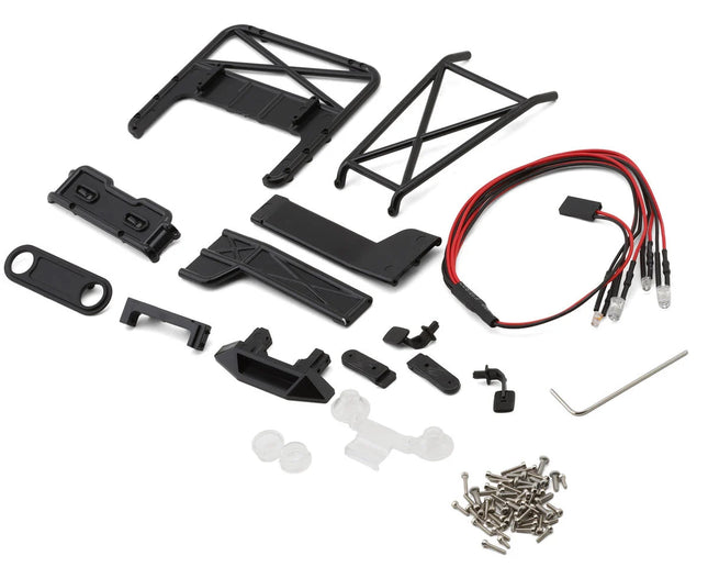 Injora  IR40-YE IR40 Half Truck Hard Pre-Painted Body Set for Traxxas® TRX-4M® (Tan) (Defender®/Bronco®) w/Bed Rack & LED Lights INJIR40-YE