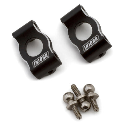 Injora LOS-02BK Losi® Micro-B™/T™ Aluminum Front Caster Blocks (Black) (2) INJLOS-02BK