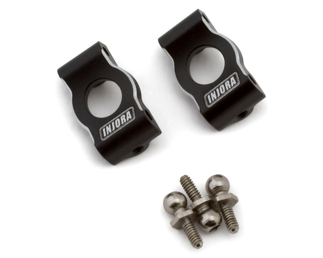Injora LOS-02BK Losi® Micro-B™/T™ Aluminum Front Caster Blocks (Black) (2) INJLOS-02BK