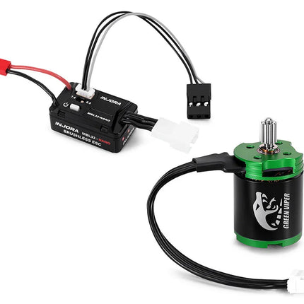 Injora MBL32-NANO-INM21 Axial SCX30 MBL32-NANO ESC & 1621 Green Viper Brushless Combo (3600kV) INJMBL32-NANO-INM21