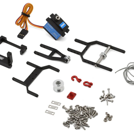 Injora  1/18 Tow Truck Crane Kit & INJS2065-360 Winch Servo for Traxxas® TRX-4M® (Black) INJS2065-360-115BK