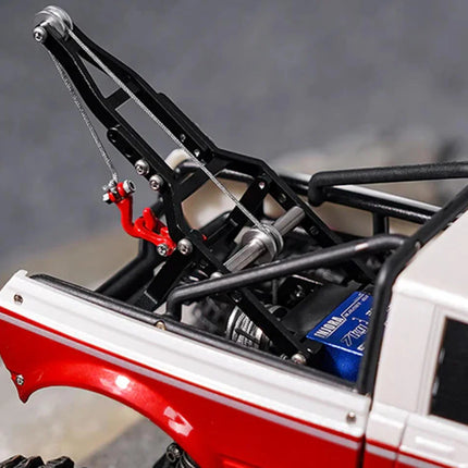 Injora  1/18 Tow Truck Crane Kit & INJS2065-360 Winch Servo for Traxxas® TRX-4M® (Black) INJS2065-360-115BK