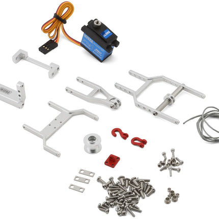 Injora 1/18 Tow Truck Crane Kit & INJS2065-360 Winch Servo for Traxxas® TRX-4M® (Silver) INJS2065-360-115SR
