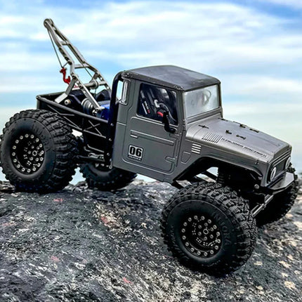 Injora 1/18 Tow Truck Crane Kit & INJS2065-360 Winch Servo for Traxxas® TRX-4M® (Silver) INJS2065-360-115SR