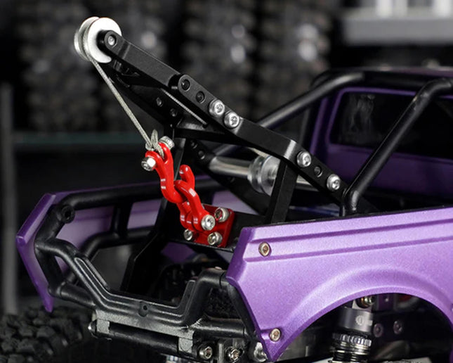 Injora Axial SCX24 1/24 Tow Truck Crane Kit & INJS2065-360 Winch Servo (Black) INJS2065-360-194BK