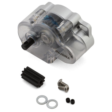 Injora SCX10-2-13 Axial SCX10 II LCG Aluminum Transmission Assembly Set w/Clear Cover INJSCX10-2-13