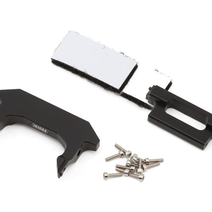 Injora Axial® SCX24 Aluminum Front Bumper & Rear Body Mount Set for IR60 Bodies (Black) SCX24-186