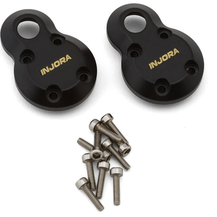 Injora INJSCX24-196 Axial SCX24 Planet Axle Brass Differential Covers (Black) (6.1g ea) (2) (Planet Axles Only) INJSCX24-196