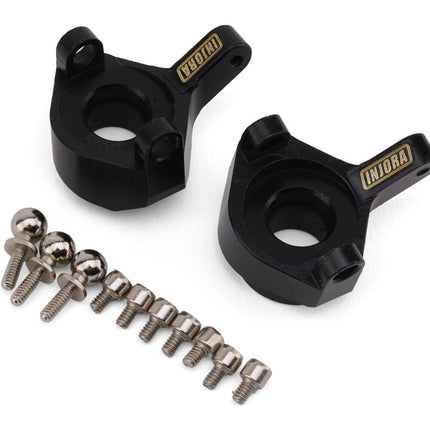 Injora SCX24-35BK Axial SCX24 Brass Steering Knuckles (Black) (8g ea) (2) INJSCX24-35BK