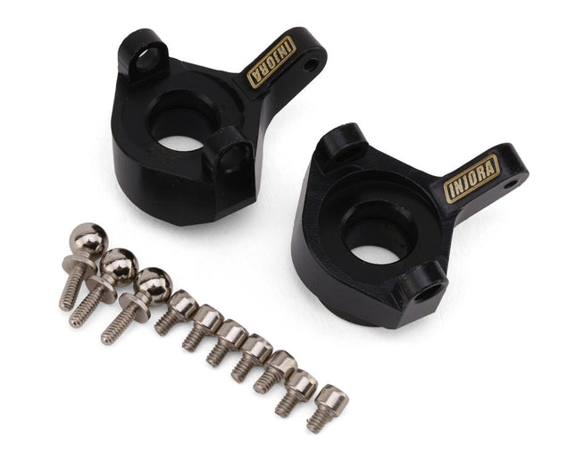 Injora SCX24-35BK Axial SCX24 Brass Steering Knuckles (Black) (8g ea) (2) INJSCX24-35BK