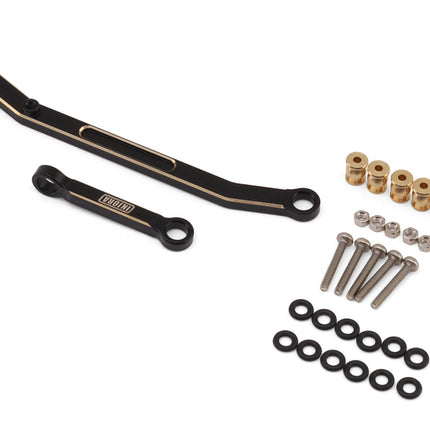 Injora SCX24-50BK Axial SCX24 Brass Steering Links Set (Black) INJSCX24-50BK