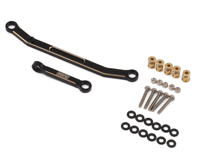 Injora SCX24-50BK Axial SCX24 Brass Steering Links Set (Black) INJSCX24-50BK