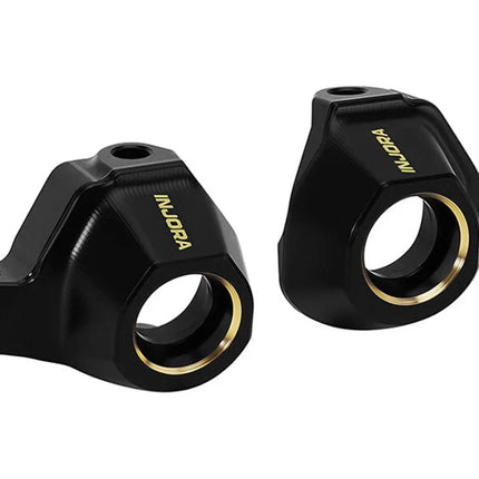 Injora SCX30-04BK Axial SCX30 Brass Steering Knuckles (Black) (4.4g ea) INJSCX30-04BK