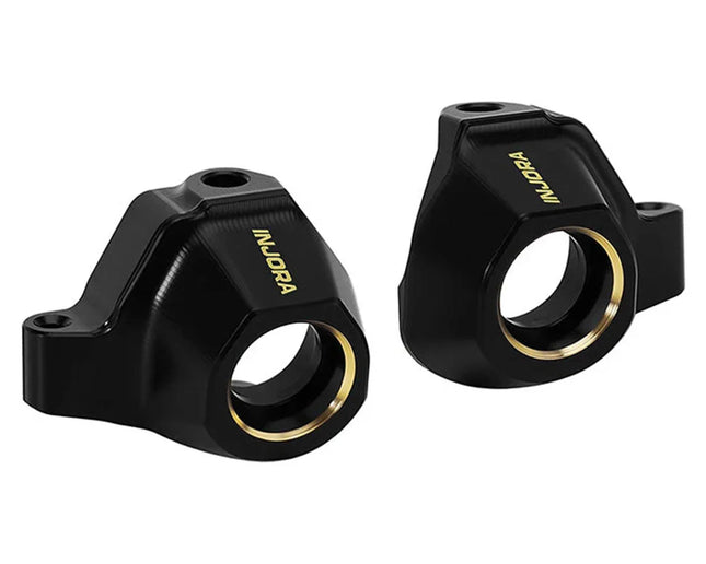 Injora SCX30-04BK Axial SCX30 Brass Steering Knuckles (Black) (4.4g ea) INJSCX30-04BK