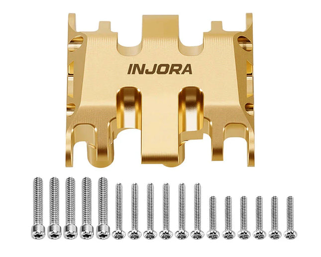Injora SCX30-06BR Axial SCX30 Brass Skid Plate (Gold) (17.8g) INJSCX30-06BR
