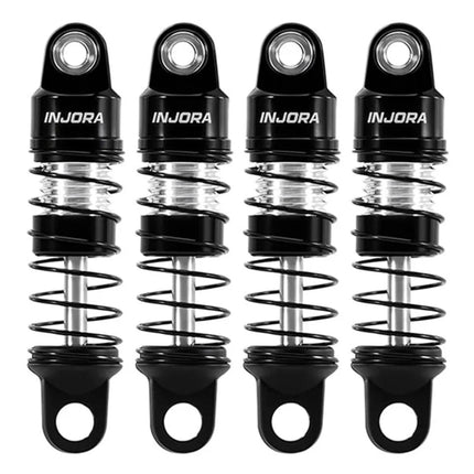 Injora SCX30-07BS Axial SCX30 22.5mm Pre-Assembled Aluminum Shock Set (4) INJSCX30-07BS