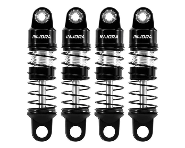Injora SCX30-07BS Axial SCX30 22.5mm Pre-Assembled Aluminum Shock Set (4) INJSCX30-07BS
