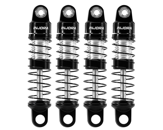 Injora SCX30-08BS Axial SCX30 26mm Pre-Assembled Aluminum Shock Set (4) INJSCX30-08BS