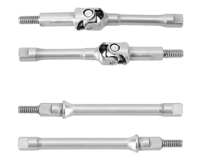 Injora Axial SCX30 Stainless Steel Front CVD & Rear Axle Shafts Set INJSCX30-13FR