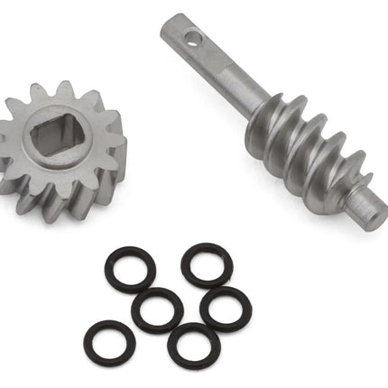 Injora SCX30-14-13T Axial SCX30 Steel Differential Overdrive Worm Gears Set (2T/13T) (Overdrive 23%) INJSCX30-14-13T