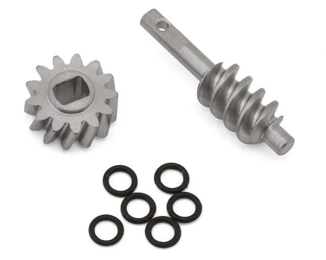 Injora SCX30-14-13T Axial SCX30 Steel Differential Overdrive Worm Gears Set (2T/13T) (Overdrive 23%) INJSCX30-14-13T