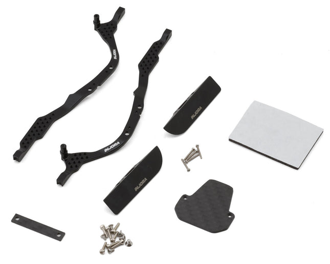 Injora SCX30-18-19 Axial SCX30 LCG Aluminum Chassis Rails Set (12.5° Skid Angle) INJSCX30-18-19