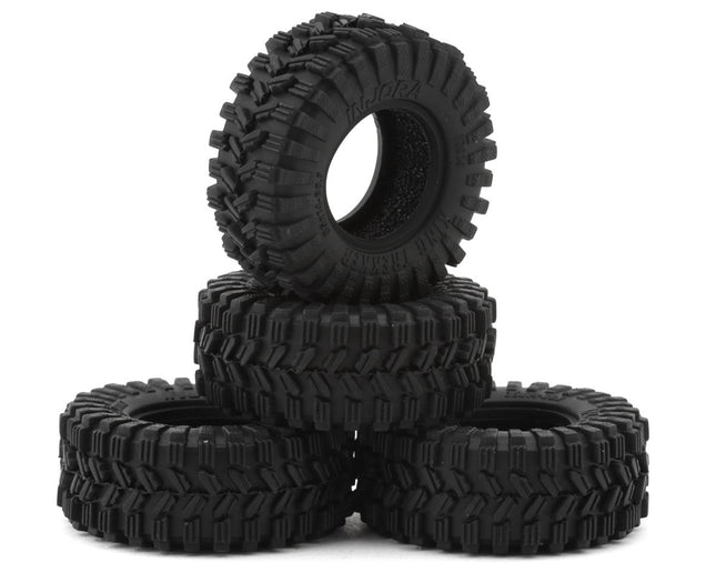 Injora T7014 0.7" King Trekker Micro Rock Crawler Tires (4) (35mm OD) (S5) w/Foam Inserts INJT7014