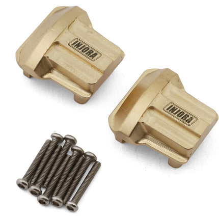Injora TRX4M-01 Brass Differential Covers for Traxxas® TRX-4M® (Gold) (2) (11g ea) INJTRX4M-01