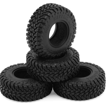 Injora YQT-1026 1.0" Maverix M/T Micro Rock Crawler Tires (4) (52mm OD) (S5) w/Foam Inserts  INJYQT-1026