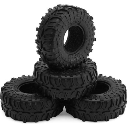 Injora  YQT-1027 1.0" Hamrok Micro Rock Crawler Tires (4) (57mm OD) (S5) w/Foam Inserts INJYQT-1027
