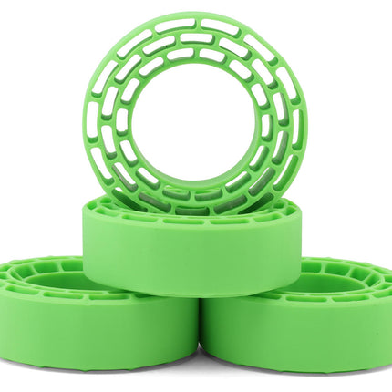 Injora 1.3" Swamp Claw M/T Micro Rock Crawler Tires Combo (4) (70mm OD) (S5) w/Soft Silicone Rubber Inserts INJYQT-1319-1370GN