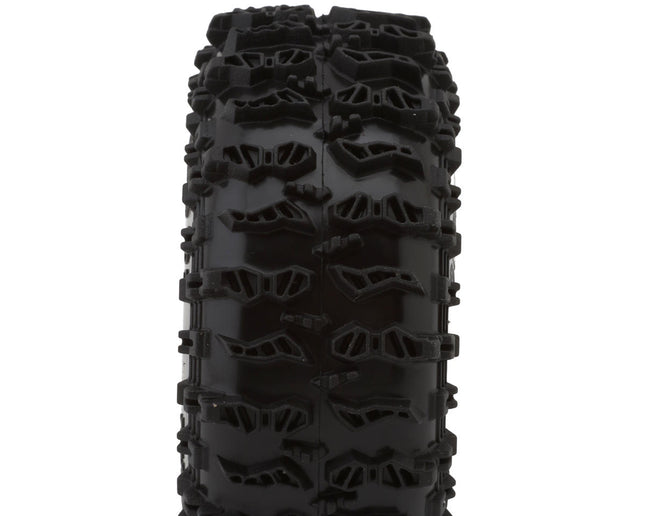 Injora 1.3" Cling On Micro Rock Crawler Tires Combo (4) (70mm OD) (S5) w/Soft Silicone Rubber Inserts INJYQT-1320-1370GN