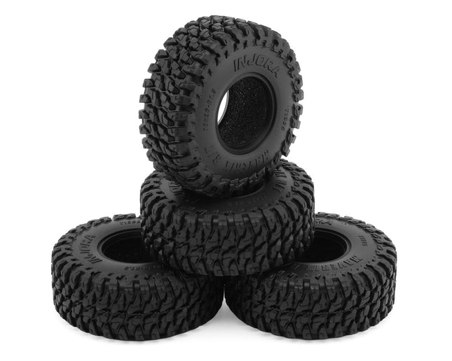 Injora YQT-1325 1.3" Maverix R/T Micro Rock Crawler Tires (4) (70mm OD) (S5) w/Foam Inserts INJYQT-1325