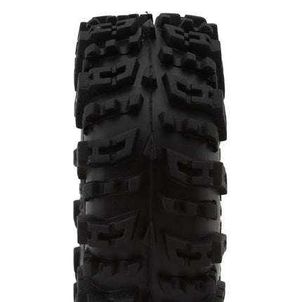 Injora 1.3" Deep Dish Aluminum Micro Crawler Beadlock Wheels w/Swamp Claw Tires (S5) (Black) (4) (28g ea) (70mm OD) INJYQW-1305BK-1319