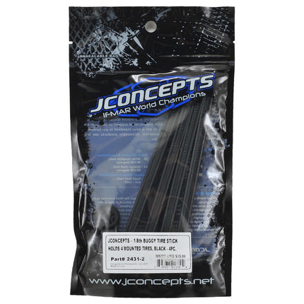 JConcepts 2431-2 1/8th Buggy Off Road Tire Stick (Black) (4) JCO2431-2
