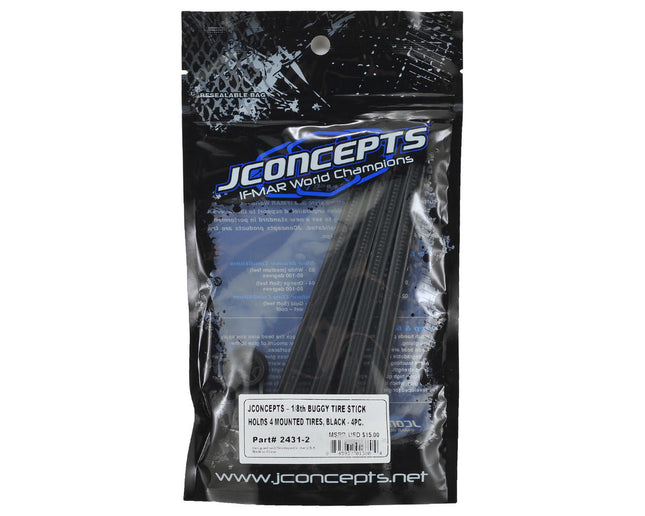 JConcepts 2431-2 1/8th Buggy Off Road Tire Stick (Black) (4) JCO2431-2
