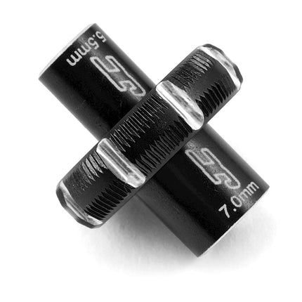 JConcepts 2556-2 Combo Thumb Wrench (5.5mm/7.0mm) (Black) JCO2556-2