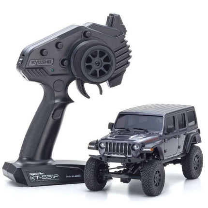 Kyosho MX-01 Mini-Z 4X4 Readyset w/Jeep Wrangler Body Grey 32521GM