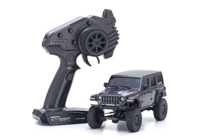 Kyosho MX-01 Mini-Z 4X4 Readyset w/Jeep Wrangler Body Grey 32521GM