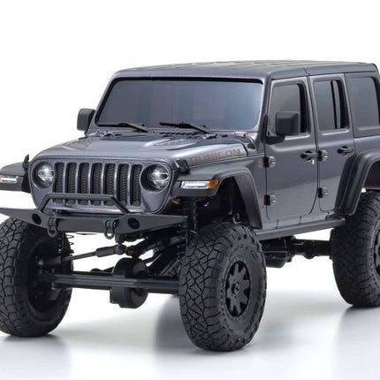 Kyosho MX-01 Mini-Z 4X4 Readyset w/Jeep Wrangler Body Grey 32521GM