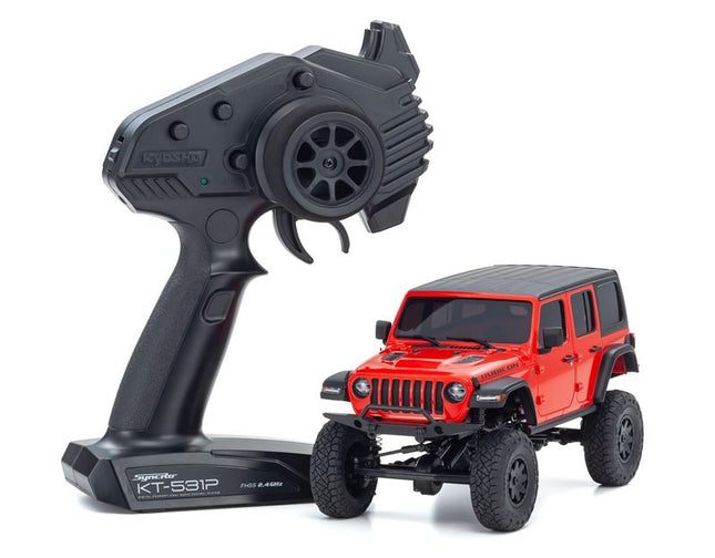 Kyosho MINI-Z 4x4 MX-01 Readyset Jeep Wrangler Unlimited Firecracker Red 32521R