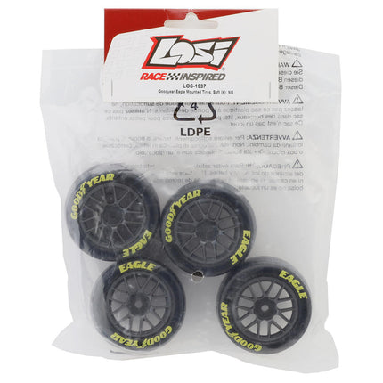 Losi NASCAR Goodyear Eagle Pre-Mounted Tires (4) (Soft) LOS-1937