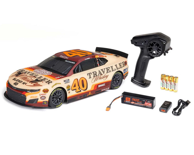 Losi NASCAR #40 Chevy Camaro ZL1 1/12 2S AWD RTR On-Road Car (Justin Allgaier) w/2.4GHz Transmitter, Battery, & Charger LOS1122640