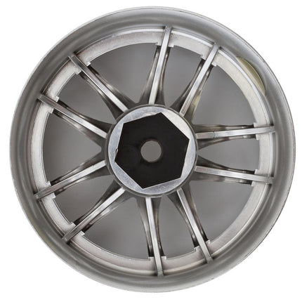 LAB Work LWS-0606C Emotion CR3P 1/10 Super High Traction Drift Wheels (6mm Offset) (Chrome) (2) w/12mm Hex LWH-LWS-0606C