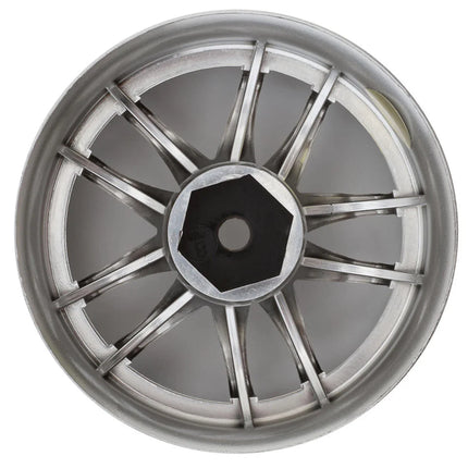 LAB Work LWS-0608C Emotion CR3P 1/10 Super High Traction Drift Wheels (8mm Offset) (Chrome) (2) w/12mm Hex LWH-LWS-0608C