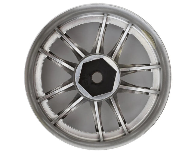 LAB Work LWS-0608C Emotion CR3P 1/10 Super High Traction Drift Wheels (8mm Offset) (Chrome) (2) w/12mm Hex LWH-LWS-0608C