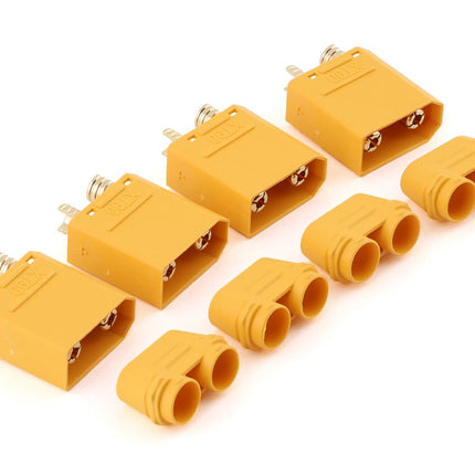 Maclan XT90 Connectors (4 Male) (Yellow) MCL4113