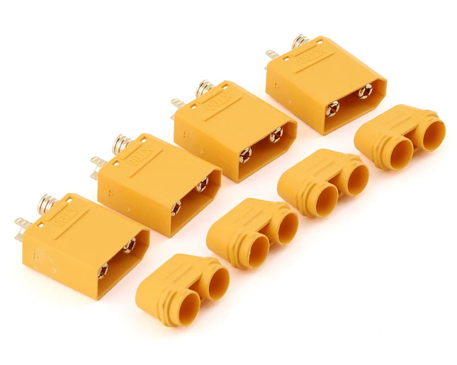 Maclan XT90 Connectors (4 Male) (Yellow) MCL4113