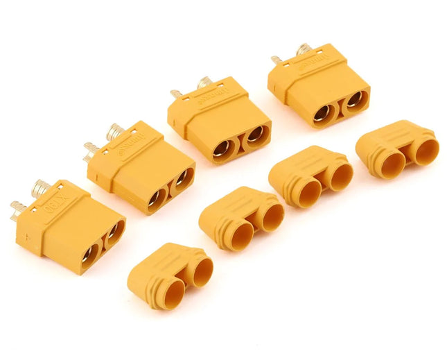 Maclan XT90 Connectors (4 Female) (Yellow) MCL4114