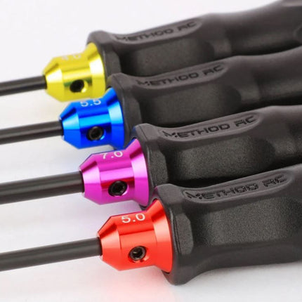 Method R/C Tools 4 Piece Metric Nut Driver Set (4.0, 5.0, 5.5, 7.0mm) MTD2002